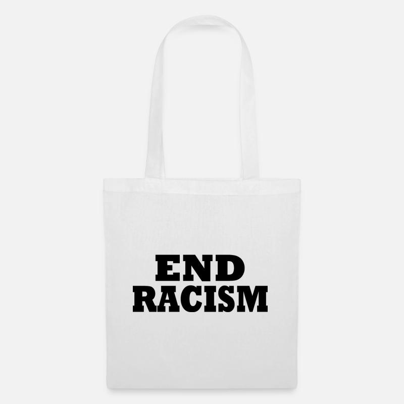 End Racism - Stoffbeutel - Weiß