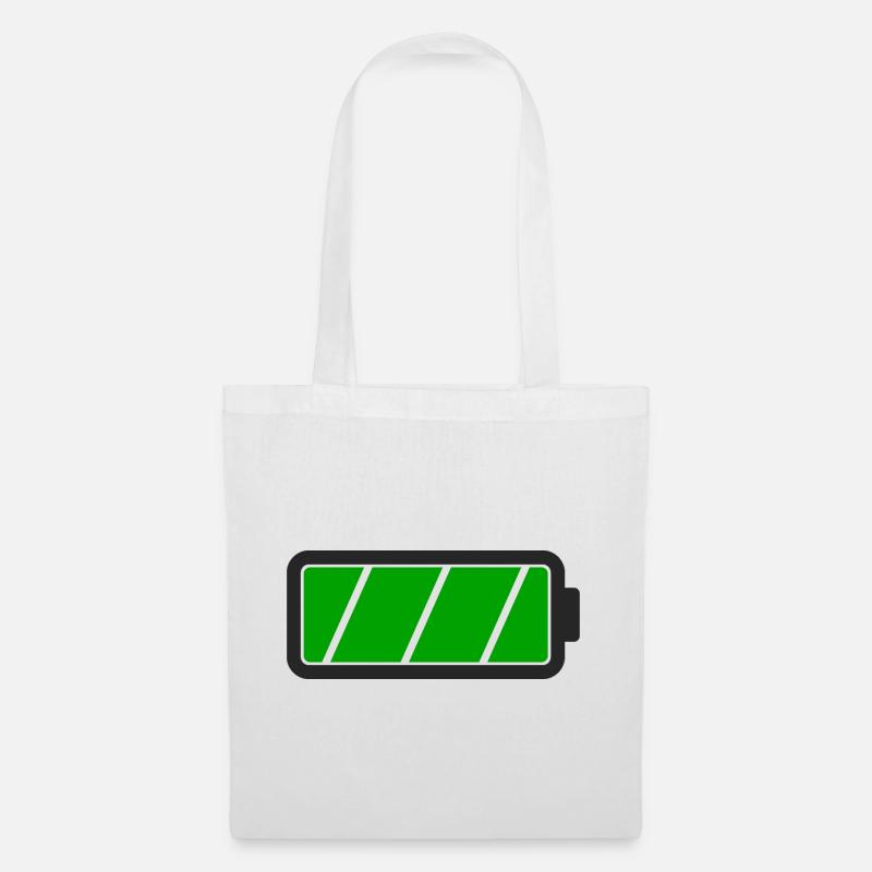 Battery full - Tote Bag - white