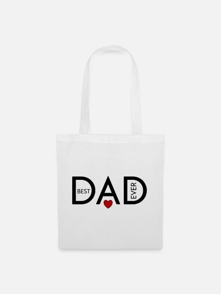 Best Dad ever - Stoffbeutel - Weiß