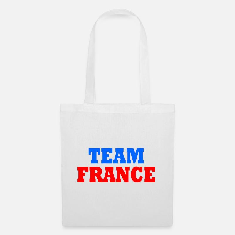 Frankreich - Stoffbeutel - Weiß