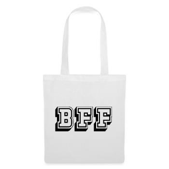 BFF Tshirt black - Stoffbeutel - Weiß - Vorne