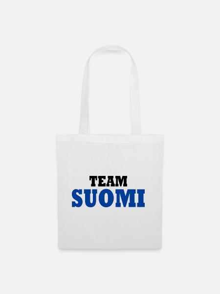Team suomi - Stoffbeutel - Weiß