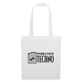 Techno Carburant - Sac en tissu - blanc - Devant