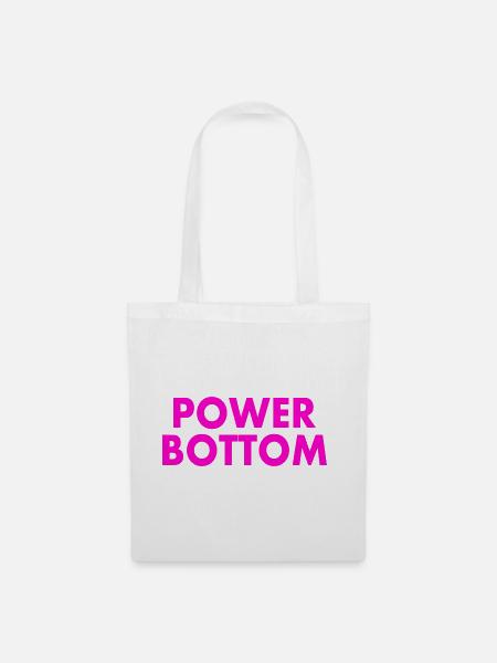 Power bottom - Stoffbeutel - Weiß