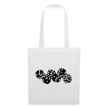 Six dice next to each other - Tote Bag - white - Front