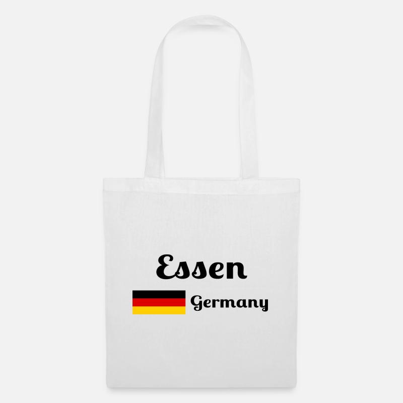 Essen, Deutschland - Stylische Drucke - Stoffbeutel - Weiß