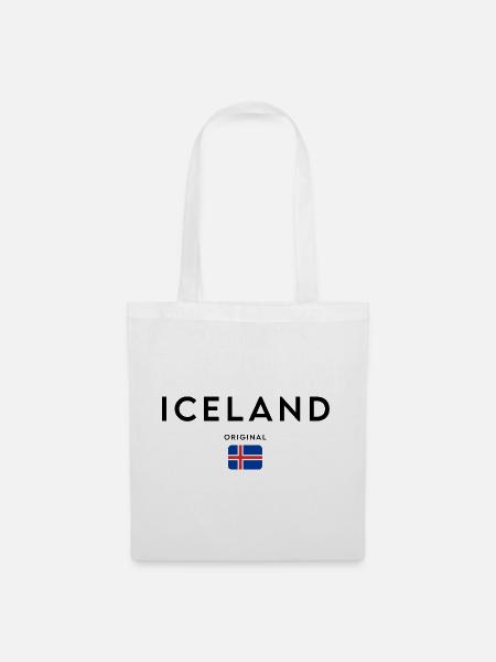 Icelandic Pride, Island Flagge - Stoffbeutel - Weiß