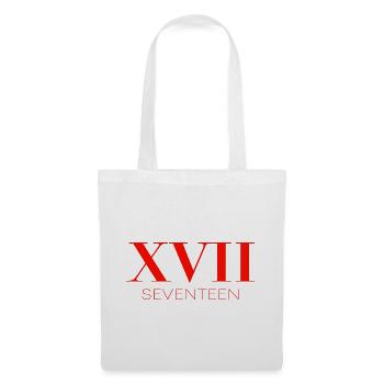 Idée de cadeau pour le 17e anniversaire - Sac en tissu - blanc - Devant