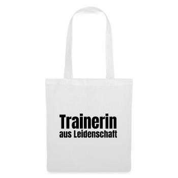 Trainerin aus Leidenschaft Sport Verein Geschenk - Stoffbeutel - Weiß - Vorne
