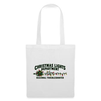 Weihnachtslichter-Abteilung — Fehlerbeheber - Stoffbeutel - Weiß - Vorne