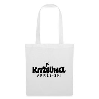 Kitzbühel Après-Ski Skifahrer - Stoffbeutel - Weiß - Vorne