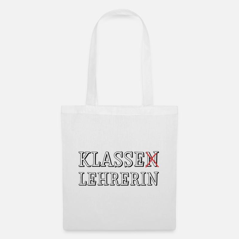 Klassen Lehrerin - Stoffbeutel - Weiß
