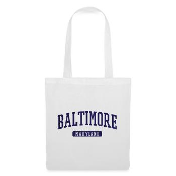 Baltimore Maryland Vintage Arc Print - Stoffbeutel - Weiß - Vorne