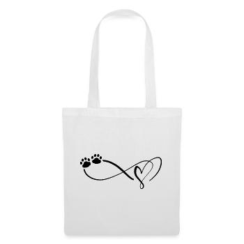 Cat Paw Heart Cat Owner Cat Lover - Tote Bag - white - Front