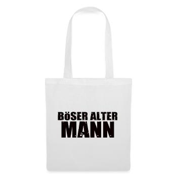 Böser Alter Mann - Stoffbeutel - Weiß - Vorne