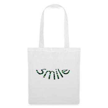 Smile Green - Sac en tissu - blanc - Devant