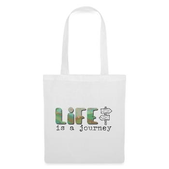 Life is a journey - Das Leben ist eine Reise - Tote Bag - white - Front