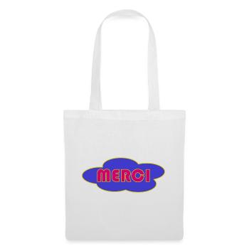 MERCI. THANKS. THANK YOU. ANNIVERSAIRE. NAISSANCE. - Sac en tissu - blanc - Devant