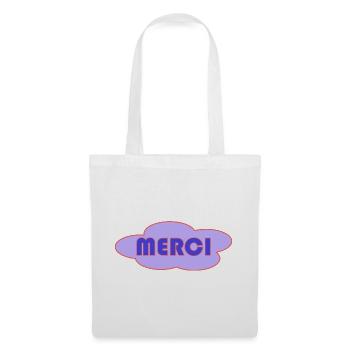 MERCI. MAÎTRESSE. MAÎTRE. MERCI MAÎTRESSE - Sac en tissu - blanc - Devant