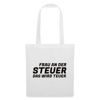 Le sarcasme au volant devient une chemise drôle de chère - Sac en tissu - blanc - Devant