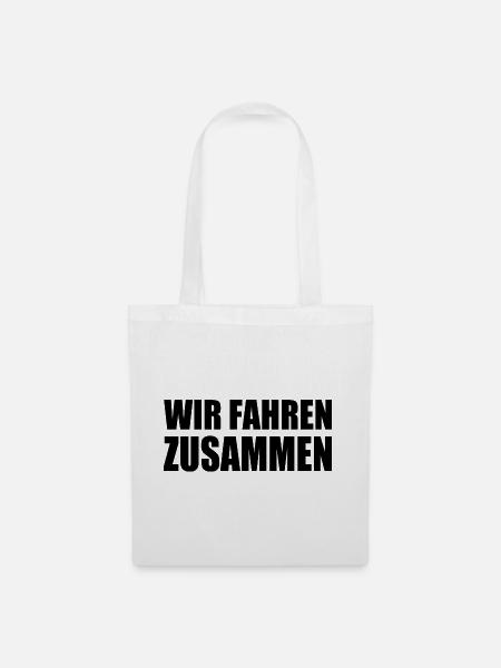 Wir fahren zusammen - Stoffbeutel - Weiß