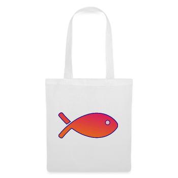 FISCH. SARDINE. FISCH. APRILSCHERZ. MEER - Stoffbeutel - Weiß - Vorne