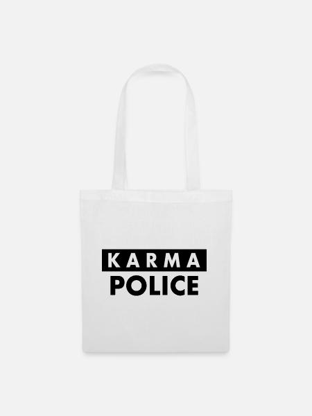 Karma police - Stoffbeutel - Weiß