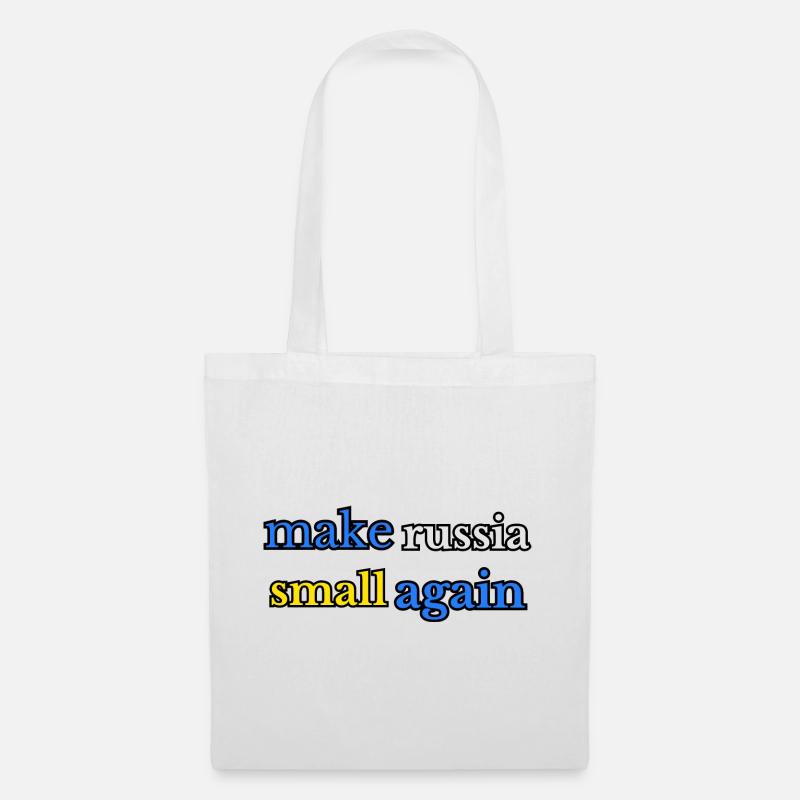 Make russia small again, blue yellow - Tote Bag - white