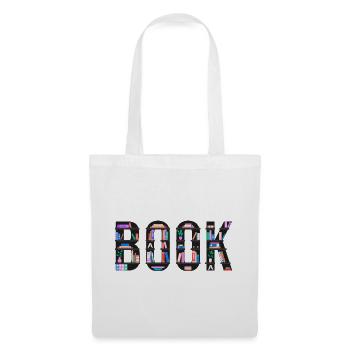 Book Spelled with Bookshelves, Reading and Literat - Tote Bag - white - Front
