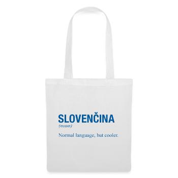 SLOVENCINA Slowakisch Slowakei - Stoffbeutel - Weiß - Vorne