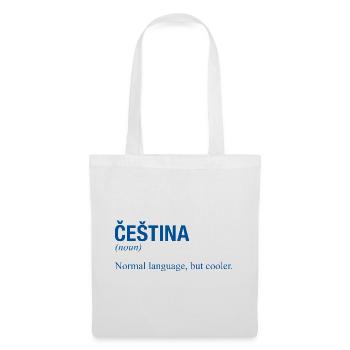 CESTINA Tschechisch Tschechien - Stoffbeutel - Weiß - Vorne