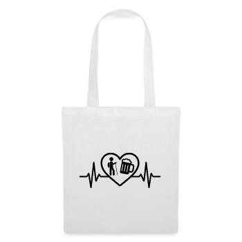 Heart Hiking Beer - Tote Bag - white - Front