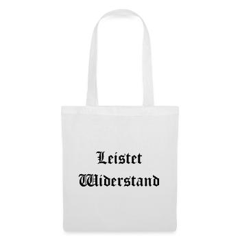Leistet_wiederstand  - Stoffbeutel - Weiß - Vorne