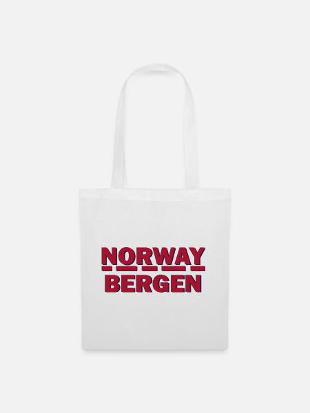 Bergen Nordic Bold Crest - Stoffbeutel - Weiß