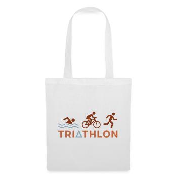 Triathlon Logo - Stoffbeutel - Weiß - Vorne