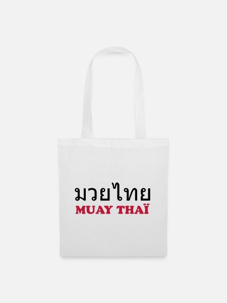 Muay Thai (V) - Stoffbeutel - Weiß