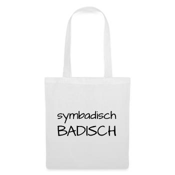 Symbadisch Badisch - Stoffbeutel - Weiß - Vorne