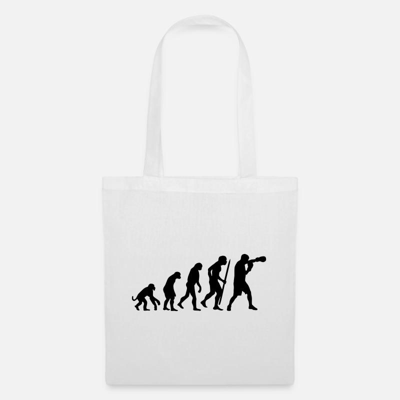 Evolution of boxing - Stoffbeutel - Weiß