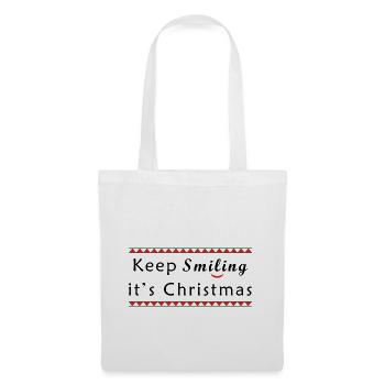 Keep Smiling It's Christmas Christmas Gift - Tote Bag - white - Front