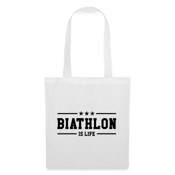 Biathlon is life - Sac en tissu - blanc - Devant