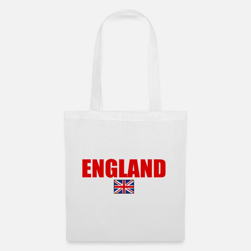 ENGLAND ENGLISCHE BRITISCHE FLAGGE - Stoffbeutel - Weiß