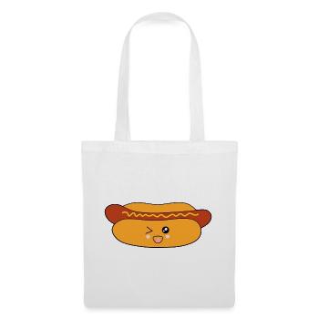Kawaii, Hot dog, Sausage, Sausages, Butcher - Tote Bag - white - Front