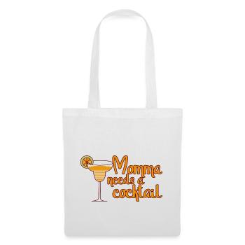 Momma Needs A Cocktail - Stoffbeutel - Weiß - Vorne