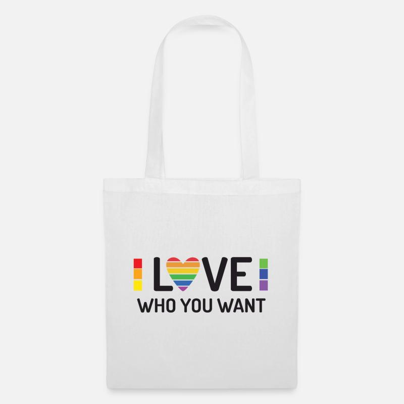 Pride Month - Liebe, wen du willst - Stoffbeutel - Weiß
