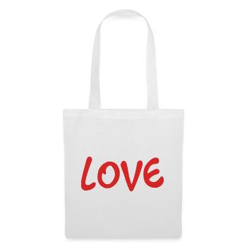 VALENTINE'S DAY. Bachelorette party. I LOVE YOU. I LOVE YOU. LOVE - Tote Bag - white - Front