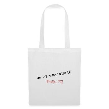 We're not here - Tote Bag - white - Front
