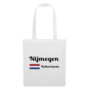 Nimègue, Pays-Bas - Imprimés élégants - Sac en tissu - blanc - Devant