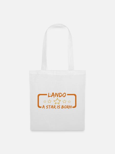Lando als Lando - Stoffbeutel - Weiß