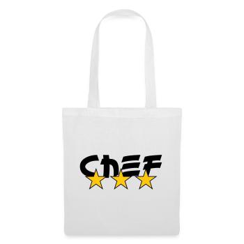 Chef - Cuisine - Cuisinier - Sac en tissu - blanc - Devant