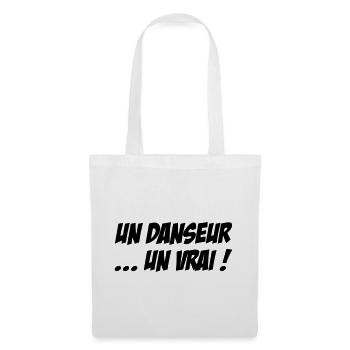 Un danseur… un vrai - Sac en tissu - blanc - Devant